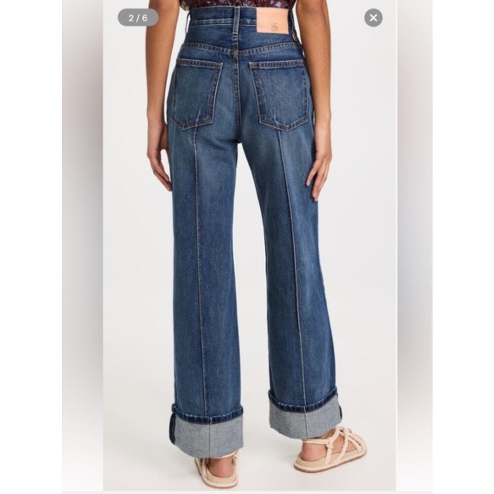 Ulla Johnson Genevieve Jeans Cuffed Hem Size 26 - Picture 7 of 9